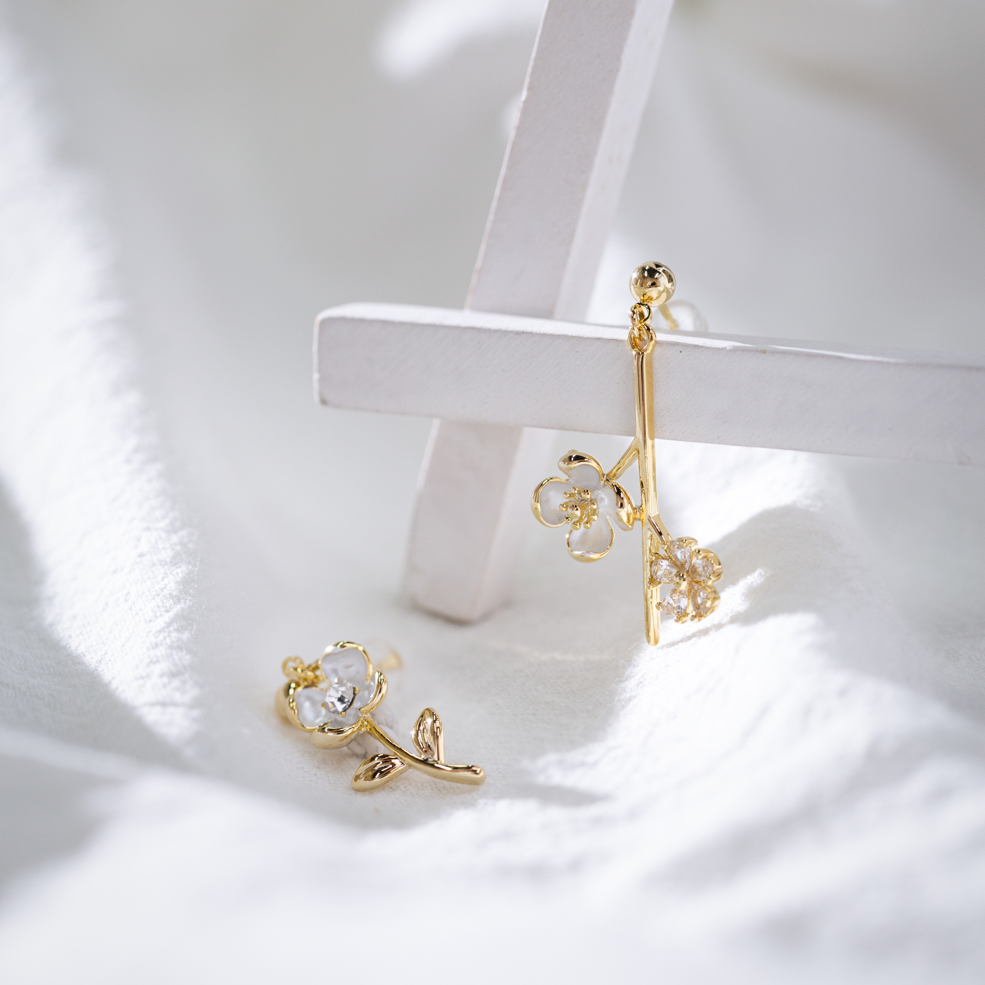 百搭随心  夏日花枝耳环